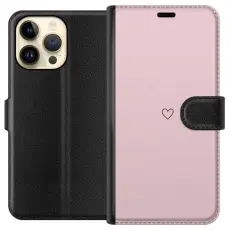 Gustaf - Pl&aring;nboksfodral till Apple iPhone 15 Pro Max med Litet Hj&auml;rta