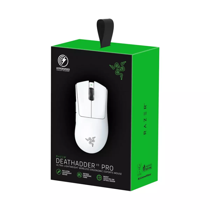 Razer - Razer DeathAdder V3 Pro Gaming Mus - Vit