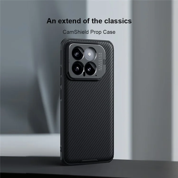 Nillkin - Nillkin Xiaomi 14 Mobilskal CamShield Prop Kickstand - Svart