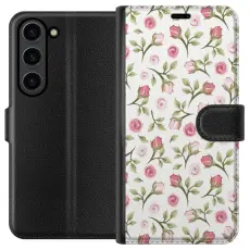 Gustaf - Pl&aring;nboksfodral till Samsung Galaxy S24+ med Blommigt