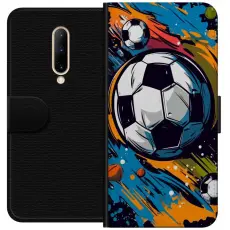 Gustaf - Pl&aring;nboksfodral till OnePlus 7 Pro med Fotbollar