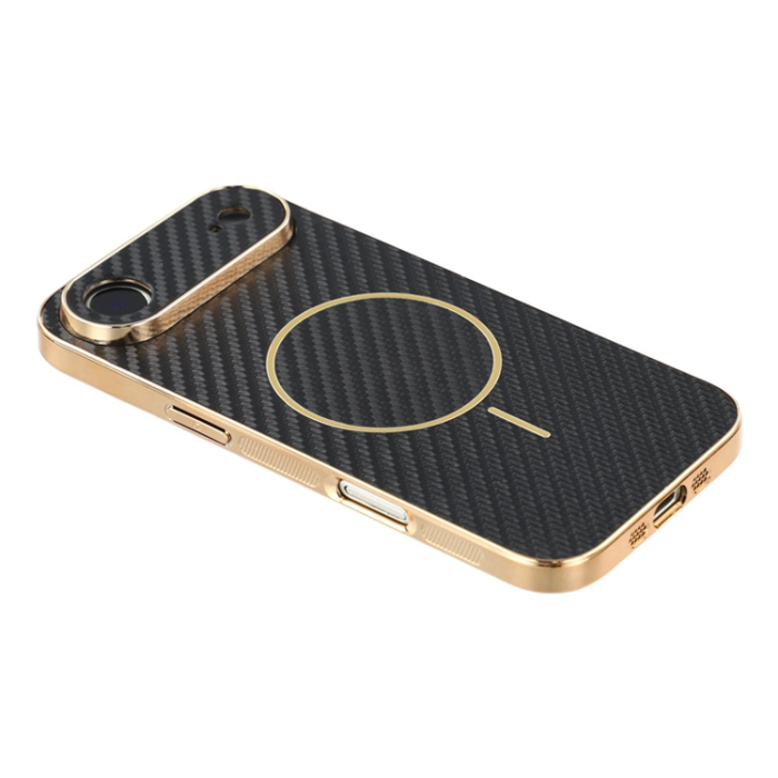 A-One Brand - iPhone Air Mobilskal MagSafe Carbon Fiber Electroplated - Svart