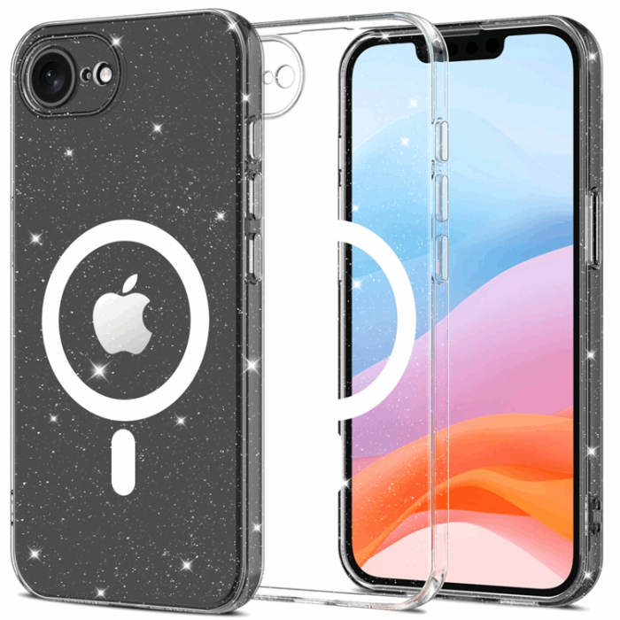 Tech-Protect - Tech-Protect iPhone 16e Mobilskal Magsafe Flexair - Glitter