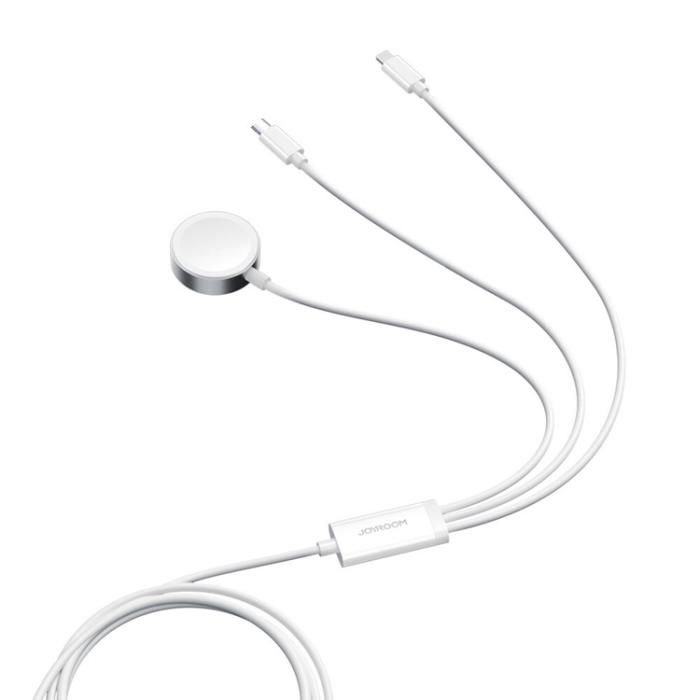 Joyroom - Joyroom 3in1 USB-A till USB-C, Lightning, Apple Watch - 1.2m