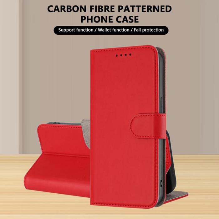 A-One Brand - iPhone Air Plånboksfodral Solid Color - Röd