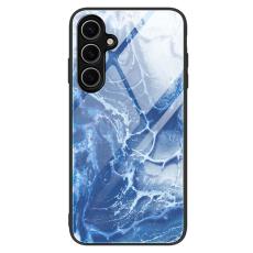OEM - Mobilskal f&ouml;r Samsung Galaxy S26 Marmor m&ouml;nster H&auml;rdat glas + PC + TPU - Gr&aring;