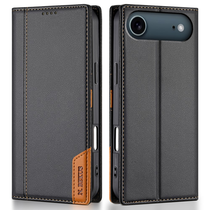 N.BEKUS - N.BEKUS iPhone Air Plånboksfodral RFID Blocking P3 - Svart