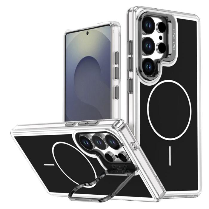 OEM - Mobilskal för Samsung Galaxy S26 Ultra Magnetiskt Kickstand TPU - Svart
