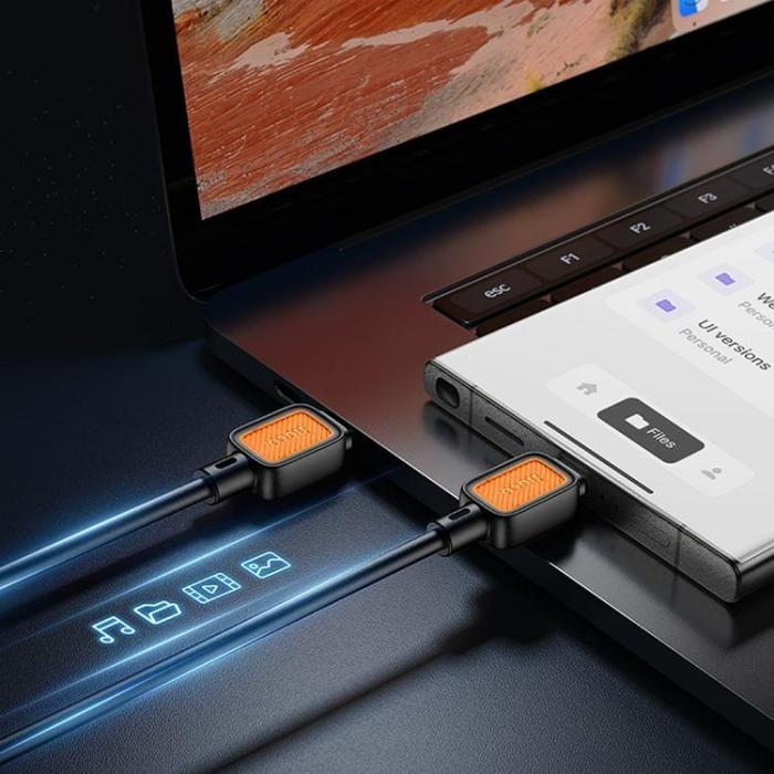 Hoco - HOCO USB-C till USB-C Kabel 3A 60W 1m X108 - Svart