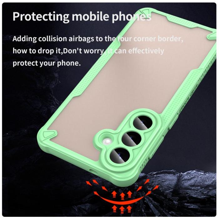 OEM - Mobilskal för Samsung Galaxy S26 Plus PC + TPU Semi-Transparent - Grön