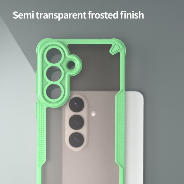 OEM - Mobilskal för Samsung Galaxy S26 Plus PC + TPU Semi-Transparent - Grön