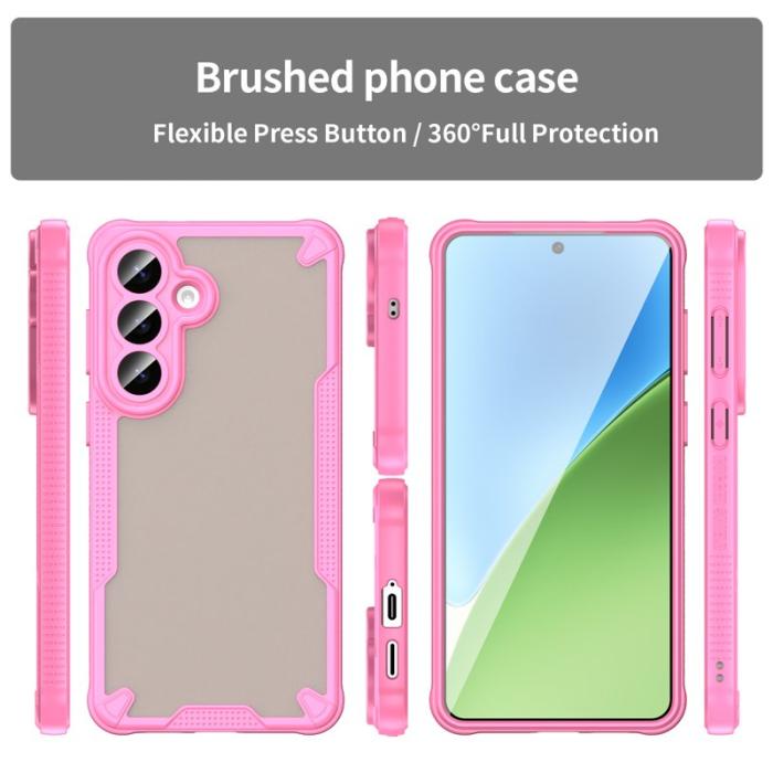 OEM - Mobilskal för Samsung Galaxy S26 Plus PC + TPU Semi-Transparent - Rosa
