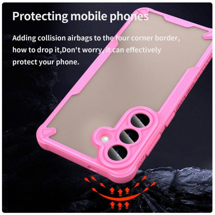 OEM - Mobilskal för Samsung Galaxy S26 Plus PC + TPU Semi-Transparent - Rosa
