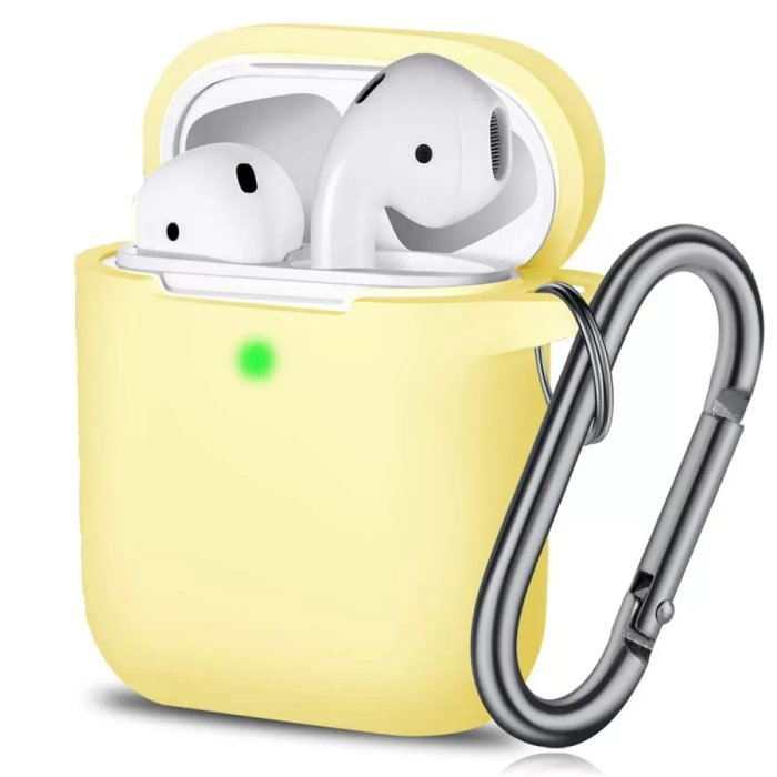 PodSkinz - PodSkinz KeyChain Silikon Fodral Dina Airpods - Pastelgul