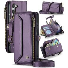 Caseme - CASEME Pl&aring;nboksfodral Konstl&auml;der f&ouml;r Samsung Galaxy S23 - Lila