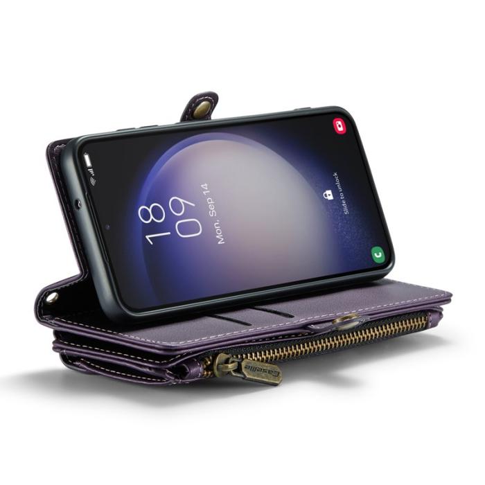 Caseme - CASEME Plånboksfodral Konstläder för Samsung Galaxy S23 - Lila
