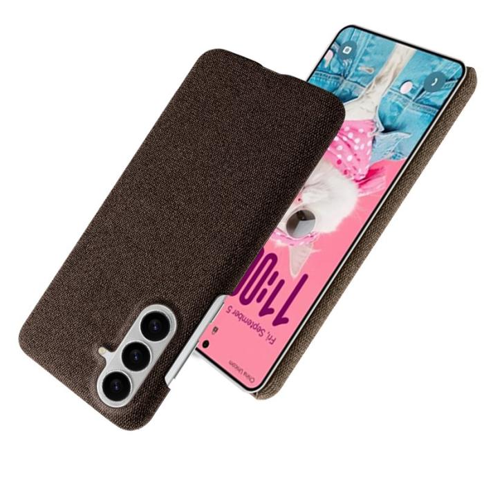 OEM - Mobilskal till Samsung Galaxy S26/S26 Pro Kläde Textur Anti-Scratch Plast - Brun