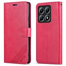 AZNS - AZNS Xiaomi 14T Pl&aring;nboksfodral Anti-Scratch Konstl&auml;der - R&ouml;d