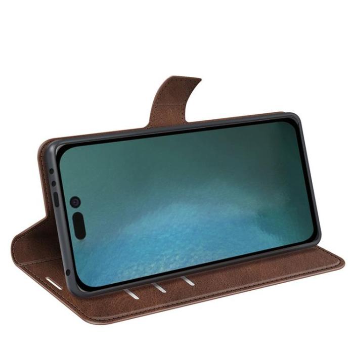 OEM - Flip Folio iPhone 14 Plus Plånboksfodral - Mörkbrun
