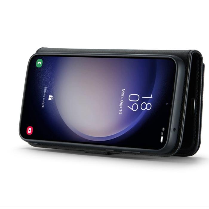 DG.MING - DG.MING Samsung Galaxy A36 5G Plånboksfodral Äkta läder Svart