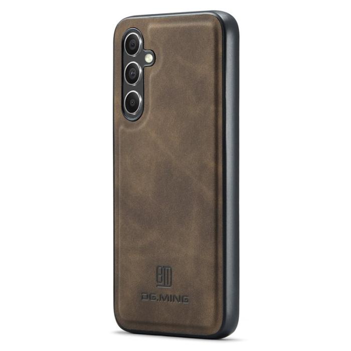 DG.MING - DG.MING Mobilskal till Samsung Galaxy A36 5G PU Läder Hybrid Brun
