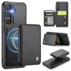 JEEHOOD - JEEHOOD J05 Fodral f&ouml;r Samsung Galaxy S25+ i Konstl&auml;der - Svart