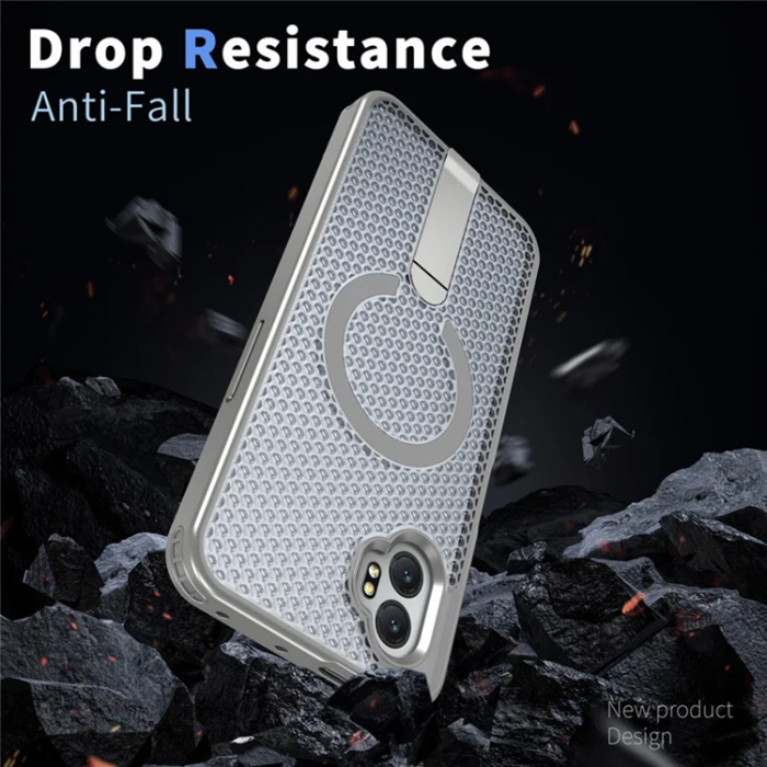 A-One Brand - Mobilskal till Galaxy XCover 7 Pro Magsafe Grid Texture