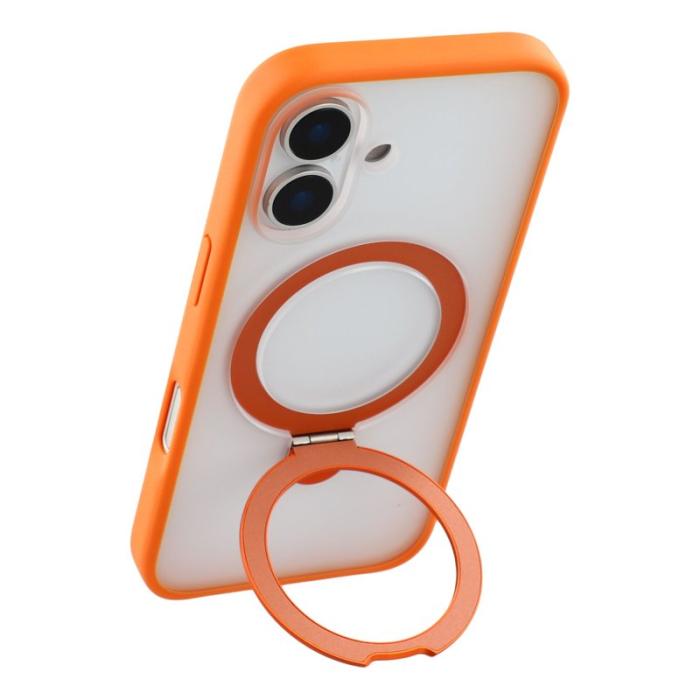 X-Level - X-LEVEL Mobilskal till iPhone 17 Metal Kickstand TPU PC Orange