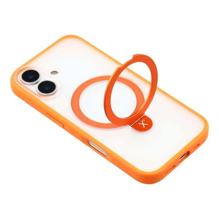 X-Level - X-LEVEL Mobilskal till iPhone 17 Metal Kickstand TPU PC Orange