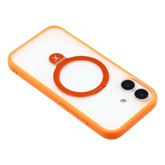 X-Level - X-LEVEL Mobilskal till iPhone 17 Metal Kickstand TPU PC Orange