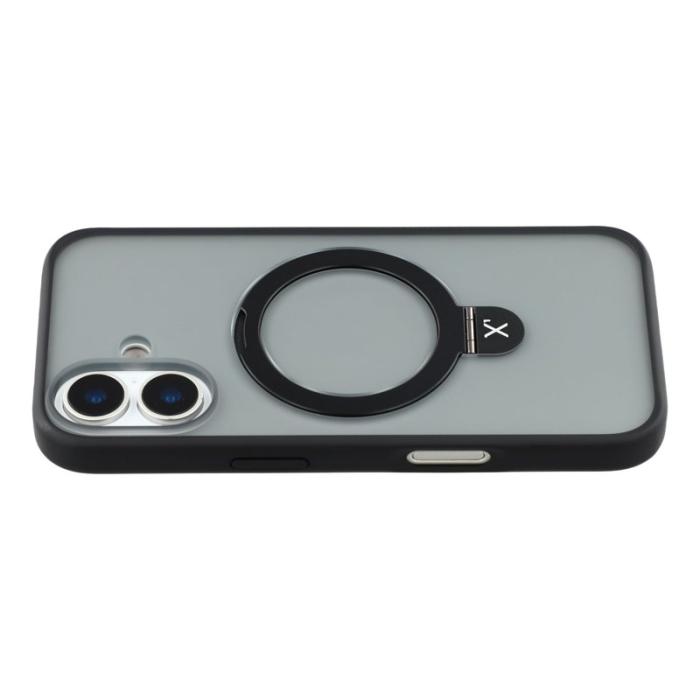 X-Level - X-LEVEL Mobilskal till iPhone 17 Metal Kickstand TPU PC Svart