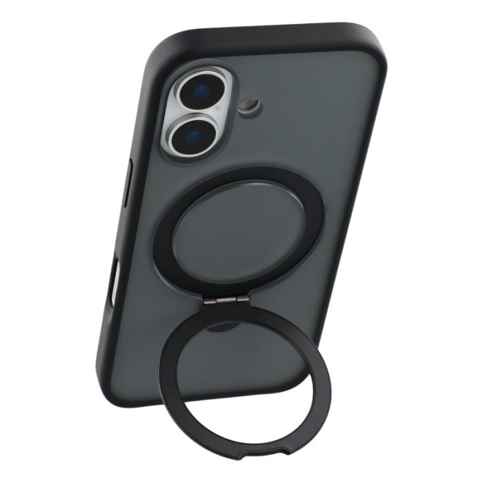 X-Level - X-LEVEL Mobilskal till iPhone 17 Metal Kickstand TPU PC Svart