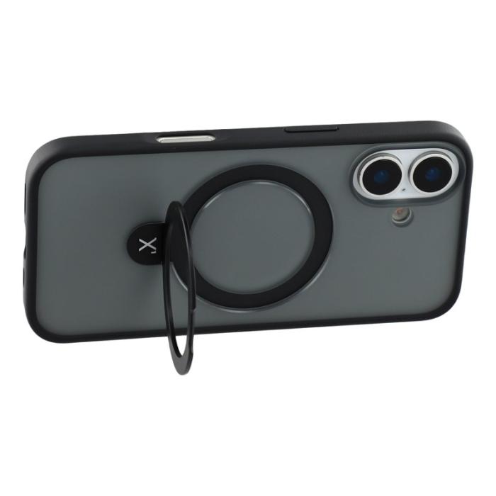X-Level - X-LEVEL Mobilskal till iPhone 17 Metal Kickstand TPU PC Svart