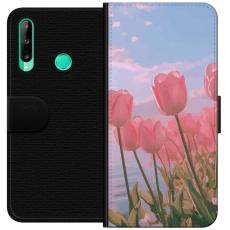 iSecrets - Plånboksfodral till Huawei P40 lite E med Rosa Tulpaner