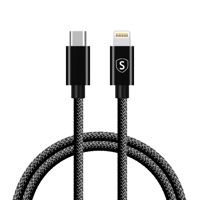 SiGN - SiGN USB-C till Lightning kabel 20W, 1m - Svart