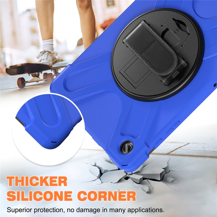 A-One Brand - Galaxy Tab A9 Plus Mobilskal Silikon Rotary Kickstand