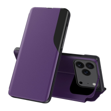 Amorus - Amorus iPhone 17 Pro Mobilskal Folio Flip Stativ - Lila