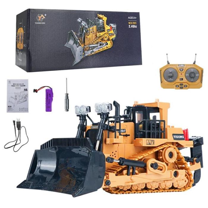 OEM - 2.4G RC Byggfordon Bandgående Bulldozer 3 kg Lastkapacitet för Barn (Ålder 4+)