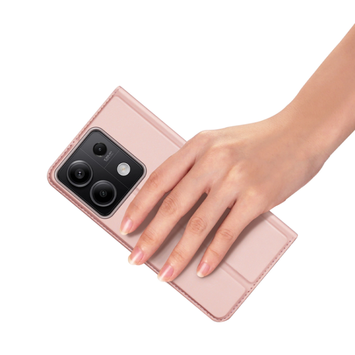 Dux Ducis - Dux Ducis Xiaomi Redmi Note 13 5G Plånboksfodral Skin Pro - Rosa