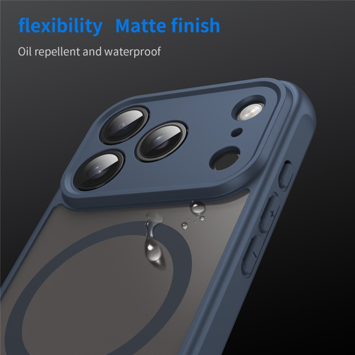 A-One Brand - iPhone 17 Pro Mobilskal MagSafe Anti Drop - Blå