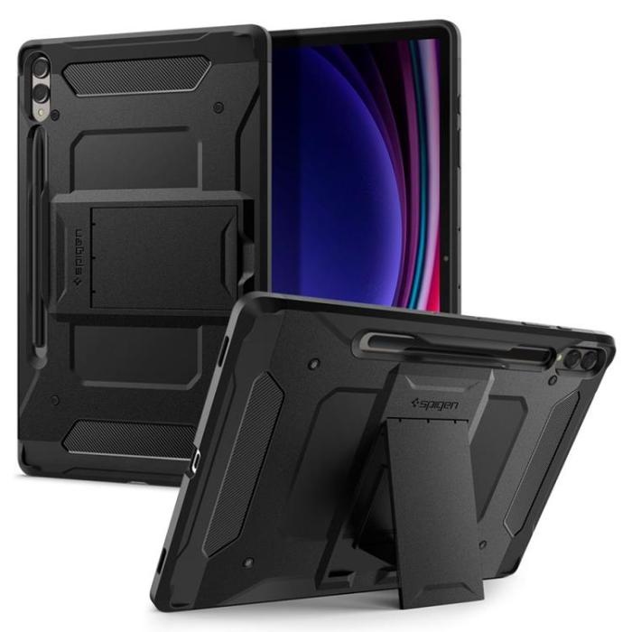 UTGATT - Spigen Galaxy Tab S9 Plus Fodral Tough Armor Pro - Svart