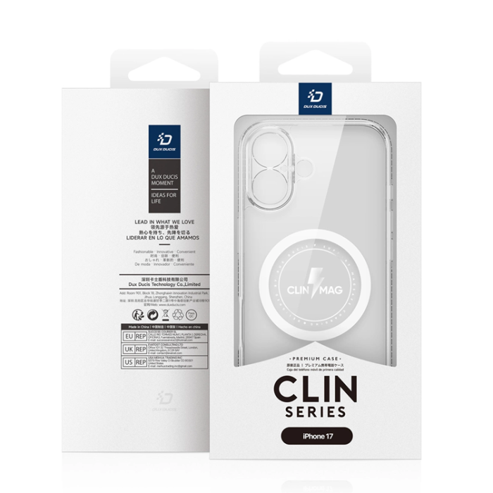 Dux Ducis - Dux Ducis iPhone 17 Mobilskal MagSafe Clin Mag - Transparent