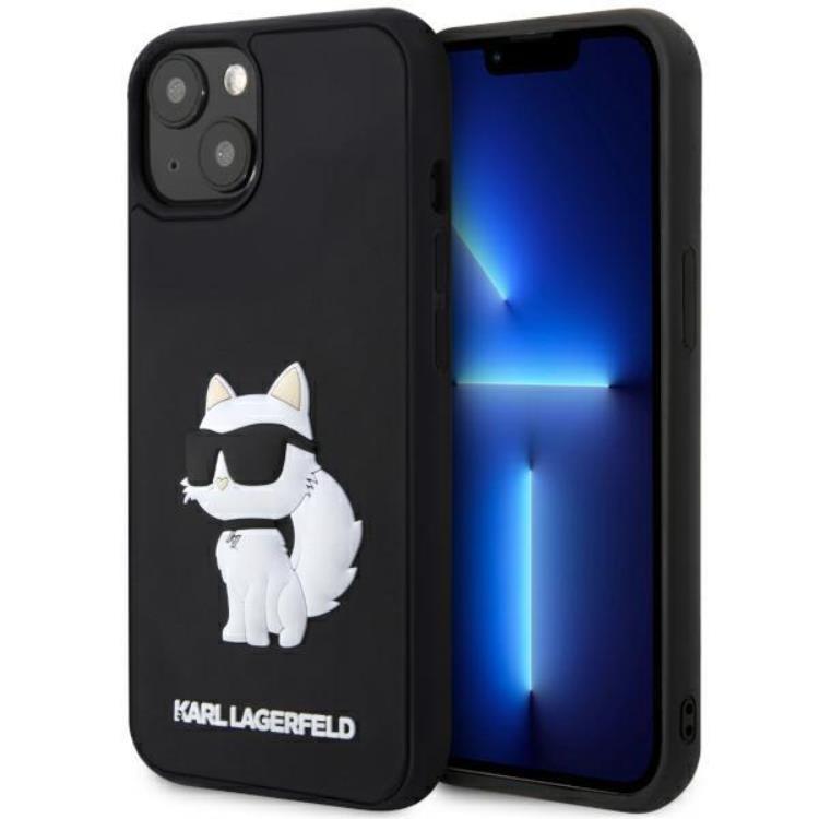 Karl Lagerfeld iPhone 14 Mobilskal Rubber Choupette 3D | 2353 | AlltMobil
