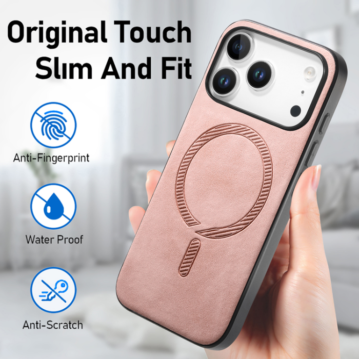 A-One Brand - iPhone 17 Pro Mobilskal MagSafe Skin-touch - Rosa