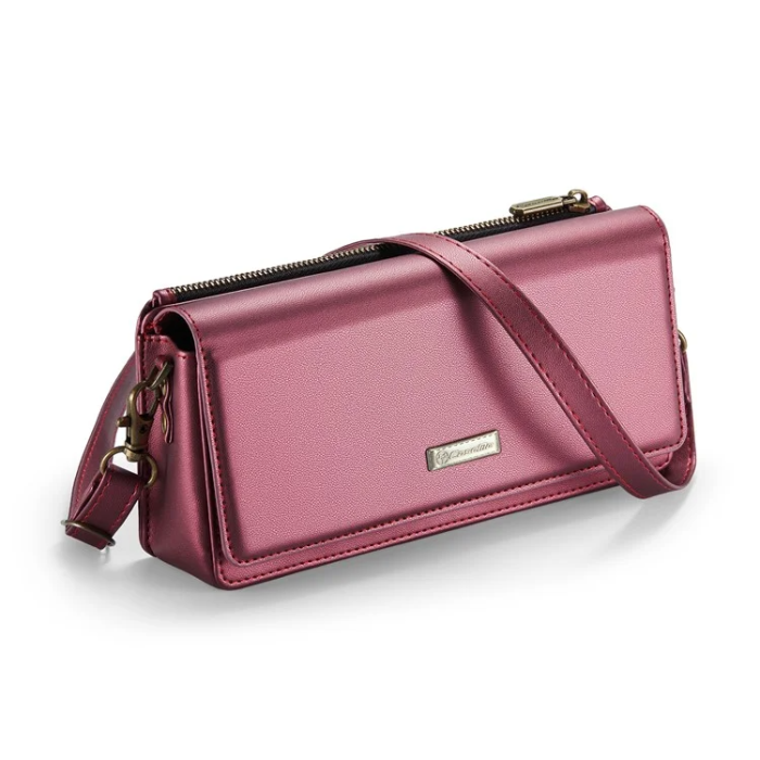 Caseme - CASEME Crossbody Väska RFID Blocking Me30 Max Läder - Röd