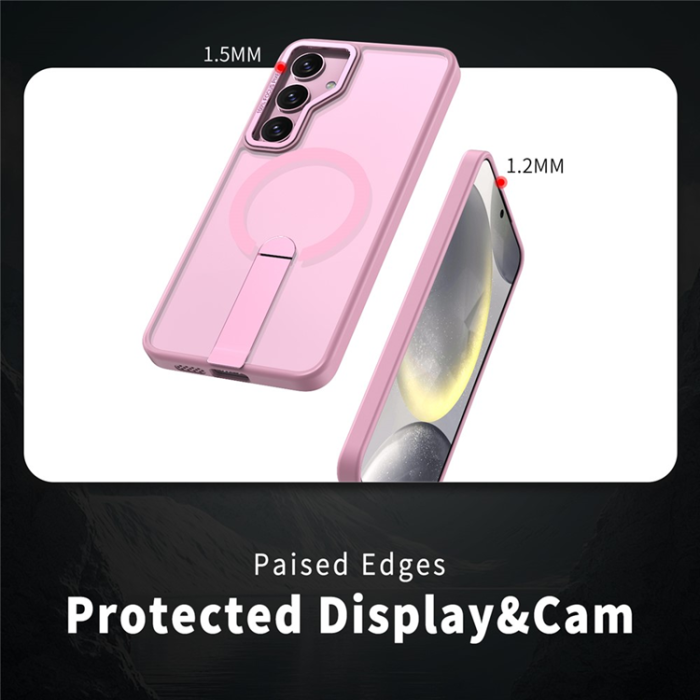 A-One Brand - Galaxy S25 Plus/S24 Plus Mobilskal MagSafe Kickstand Acrylic