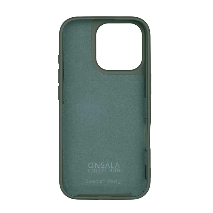 Onsala - Onsala iPhone 16 Pro Mobilskal Silikon - Olivgrön