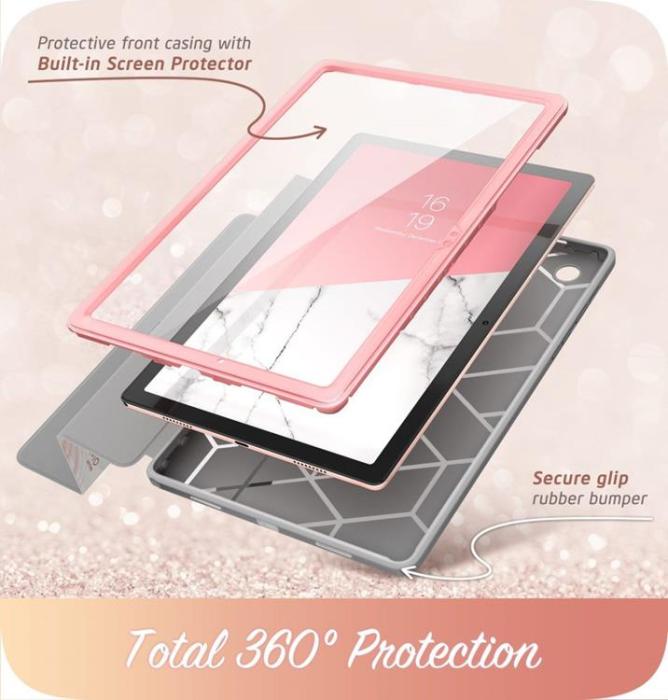 UTGATT1 - SupCase Cosmo Fodral Galaxy Tab A8 10.5 - Marble