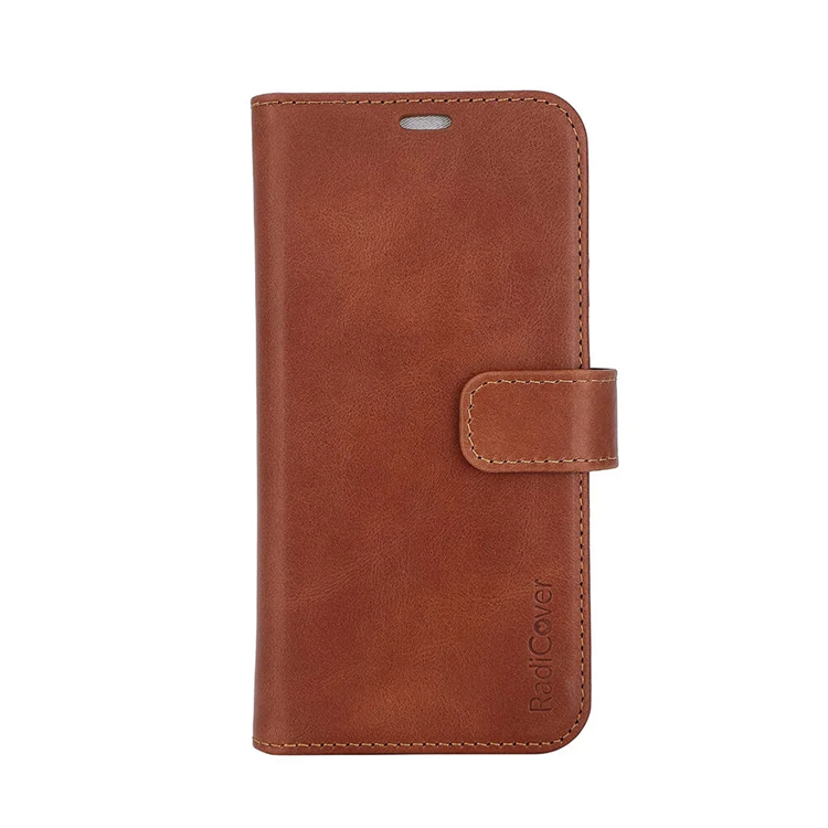 Radicover iPhone 16 Pro Plånboksfodral Strålningsskydd 2-i-1 - Brun | 2353 | AlltMobil