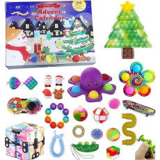 Adventskalender - Fidget Toy Adventskalender 2025 – 24 Stressleksaker för Barn